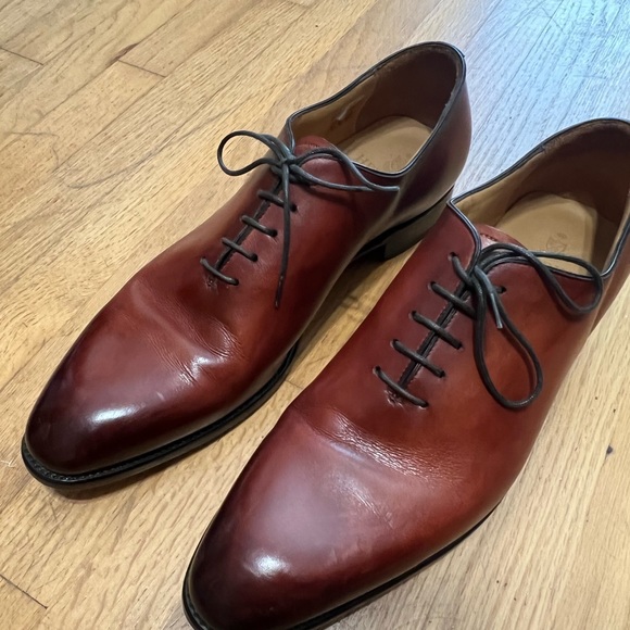 Thomas Bird Wholcut Oxford Chestnut Shoes - Picture 7 of 7